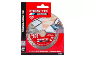 Kotouč diamantový FESTA INDUSTRY řezný 125x2.0x22.2mm 21231