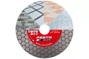 Kotouč diamantový FESTA INDUSTRY řezný 125x2.0x22.2mm 21231