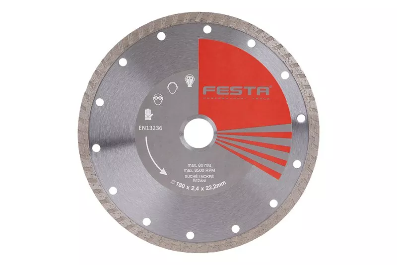 Kotouč diamantový FESTA TURBO 180x2.4x22.2mm 21418