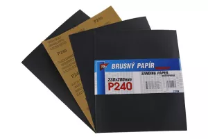 Papír brusný 230x280mm P240 10ks Waterproof 21709