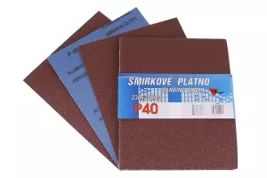 Plátno smirkové 230x280mm P40 10ks 21732