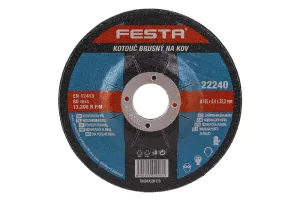 Kotouč brusný FESTA na kov 115x6.4x22.2mm 22240