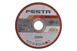 Kotouč řezný FESTA INDUSTRY na kov 115x2x22.2mm 22264