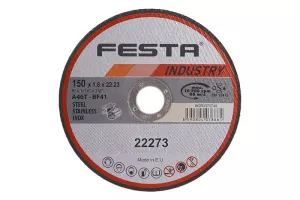 Kotouč řezný FESTA INDUSTRY na kov 150x1.6x22.2mm 22273