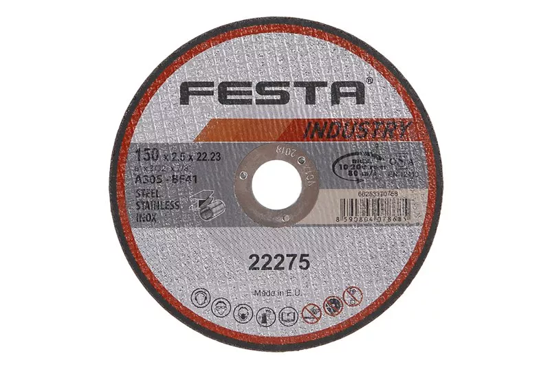 Kotouč řezný FESTA INDUSTRY na kov 150x2.5x22.2mm 22275