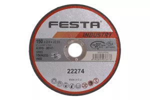 Kotouč řezný FESTA INDUSTRY na kov 150x2x22.2mm 22274