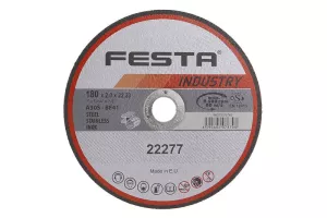 Kotouč řezný FESTA INDUSTRY na kov 180x2x22.2mm 22277