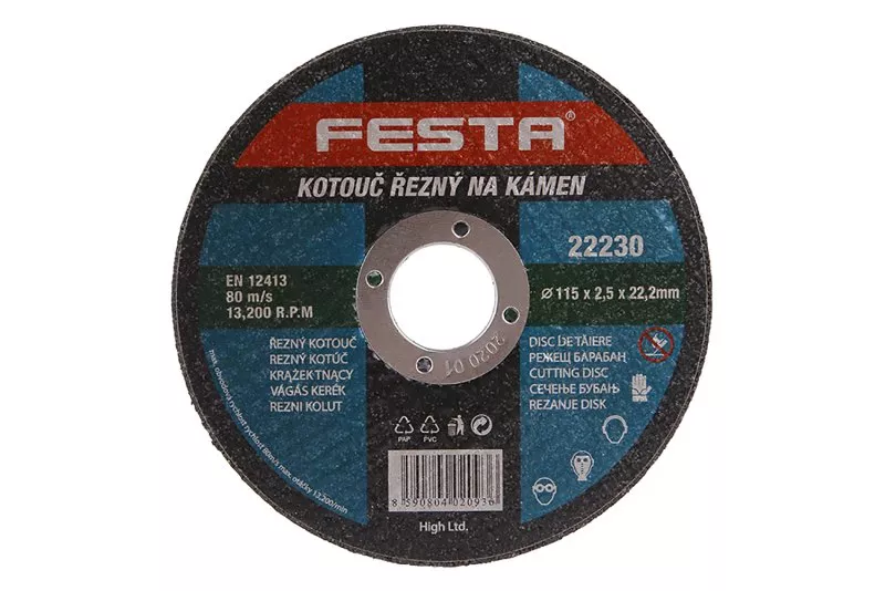 Kotouč řezný FESTA na kámen 115x2.5x22.2mm 22230