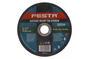 Kotouč řezný FESTA na kámen 150x2.5x22.2mm 22234