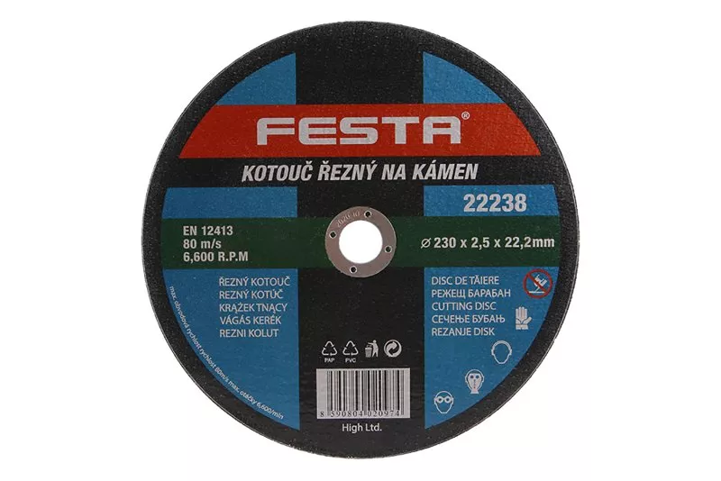 Kotouč řezný FESTA na kámen 230x2.5x22.2mm 22238