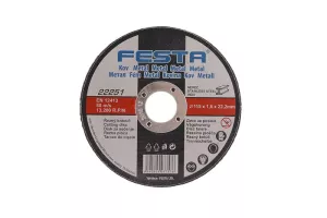 Kotouč řezný FESTA na kov 115x1.6x22.2mm 22251